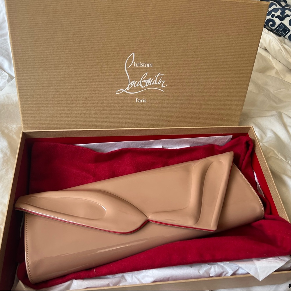 Christian Louboutin So Kate patent leather clutch